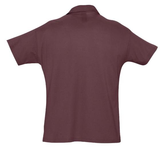 Рубашка поло мужская Summer 170 бордовая, размер L